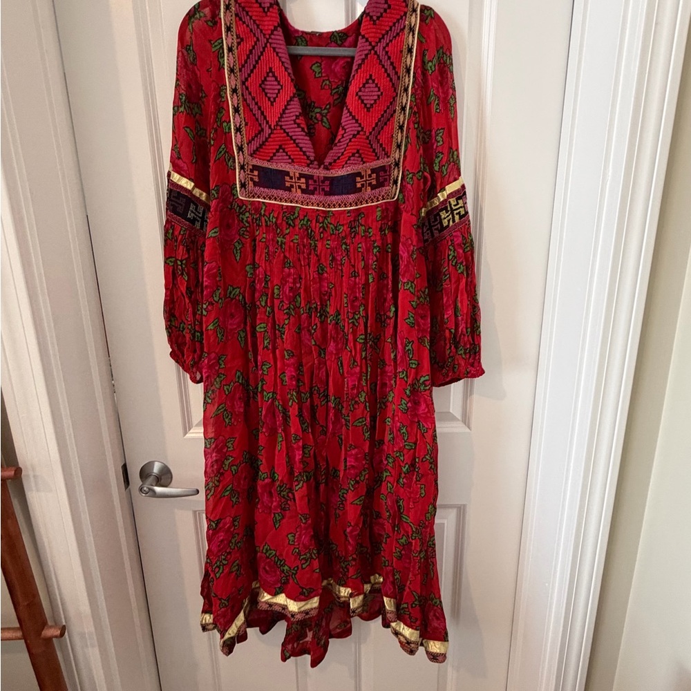 Free People Sheer Floral Dress